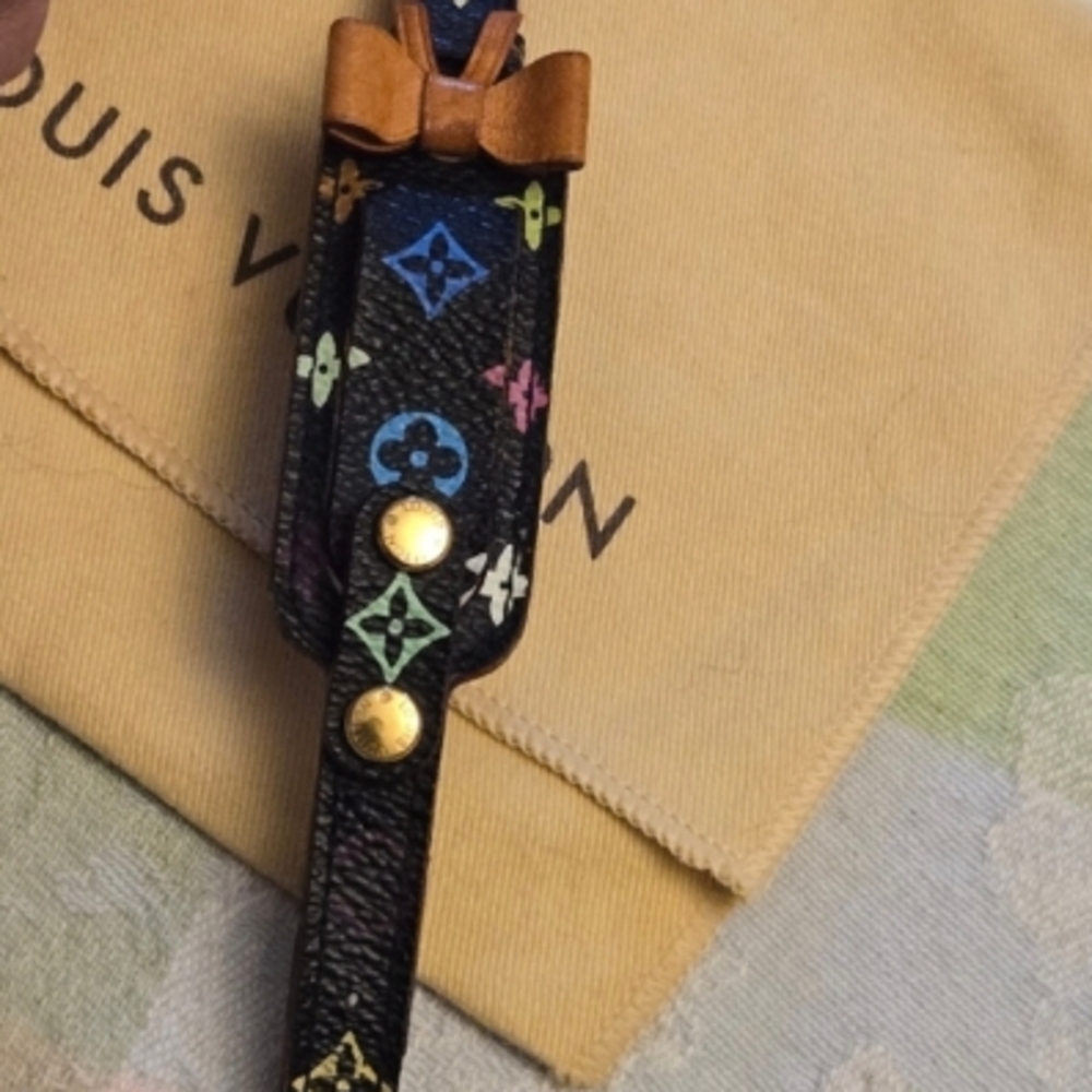 Louis Vuitton Black and Multicolor Monogram Bracelet - Picture 2 of 3